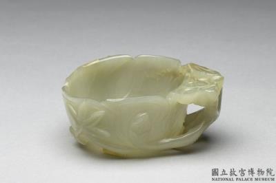 图片[2]-Jade hibiscus-shaped washer, Qing dynasty (1644-1911)-China Archive